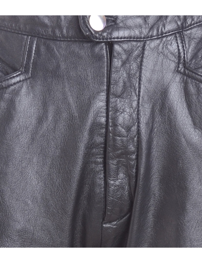 Label Bella Leather Cropped Trouser - Trousers - Beyond Retro