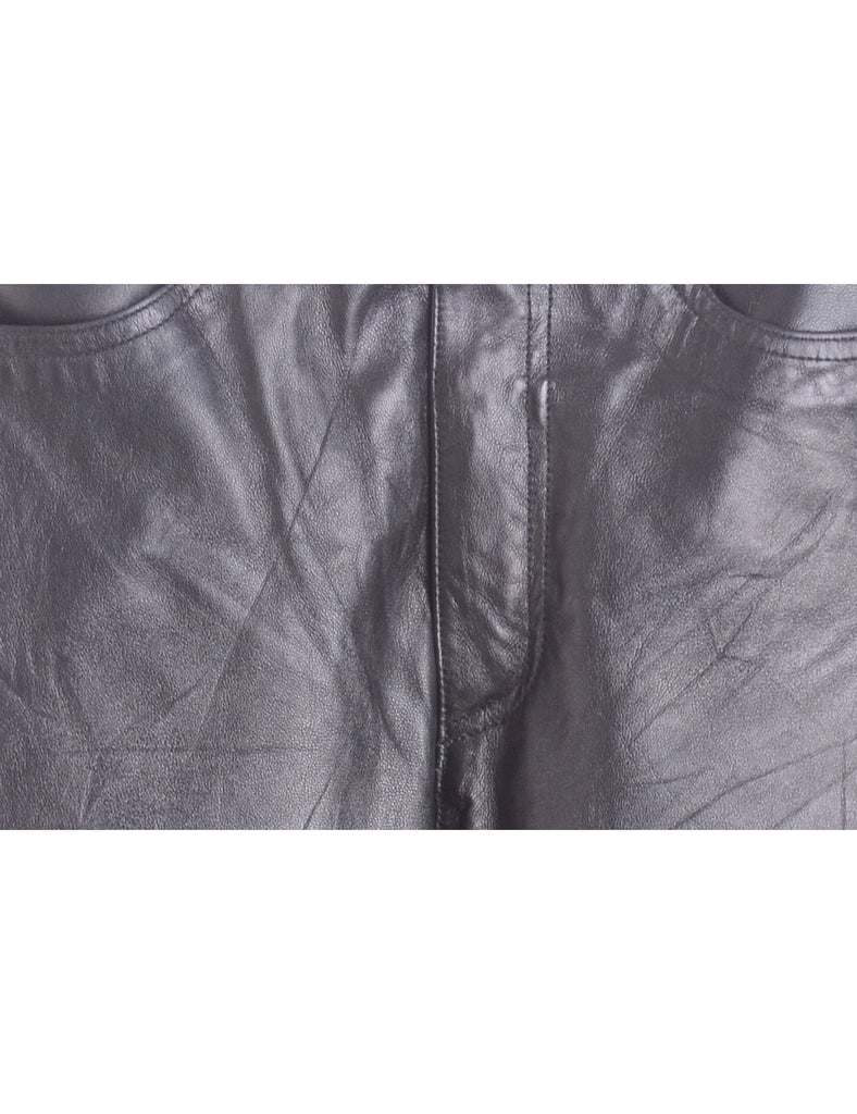 Label Bella Leather Cropped Trouser - Trousers - Beyond Retro