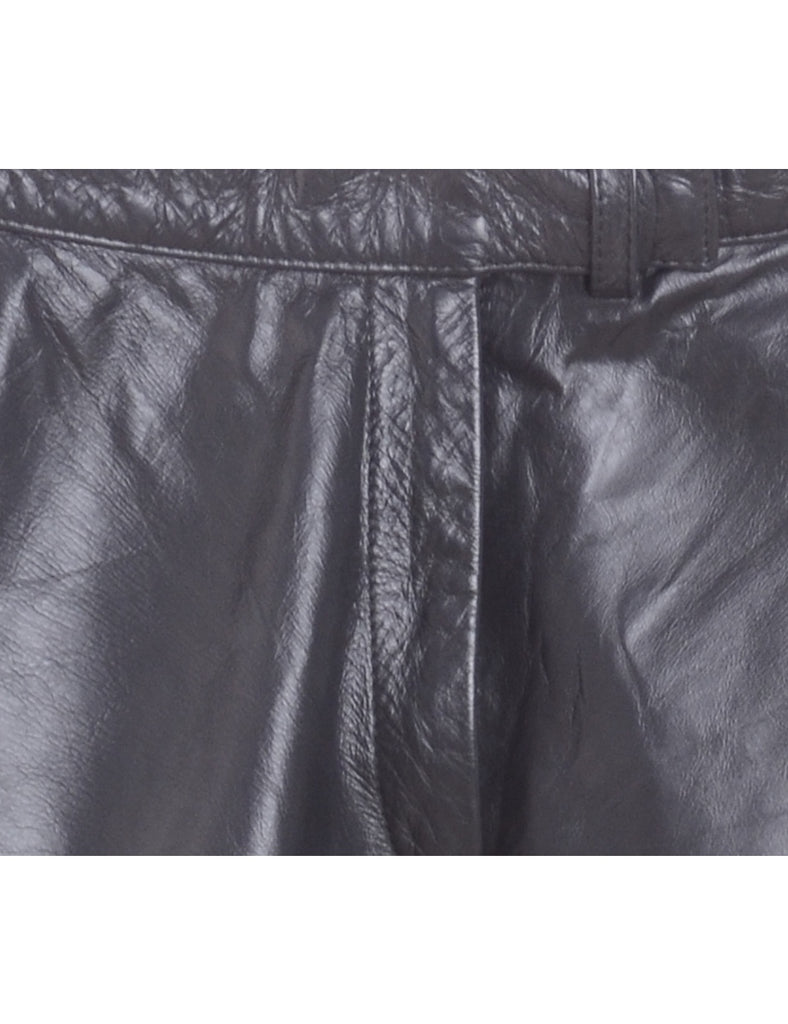 Label Bella Leather Cropped Trouser - Trousers - Beyond Retro