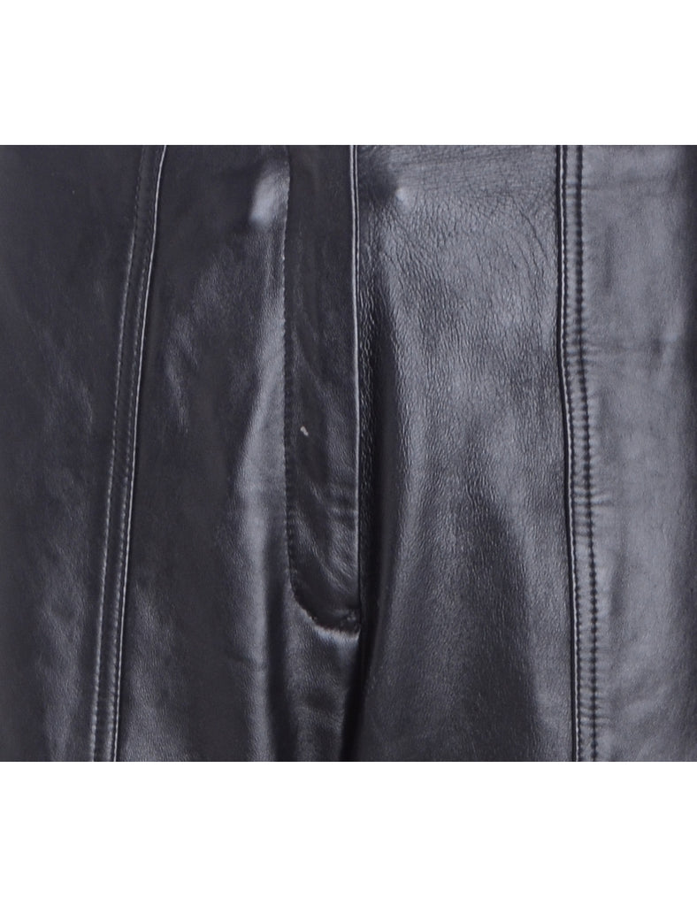 Label Bella Leather Cropped Trouser - Trousers - Beyond Retro