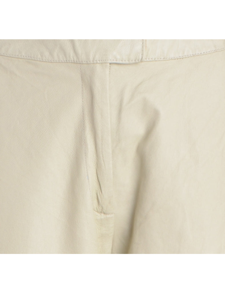 Label Bella Leather Cropped Trouser - Trousers - Beyond Retro