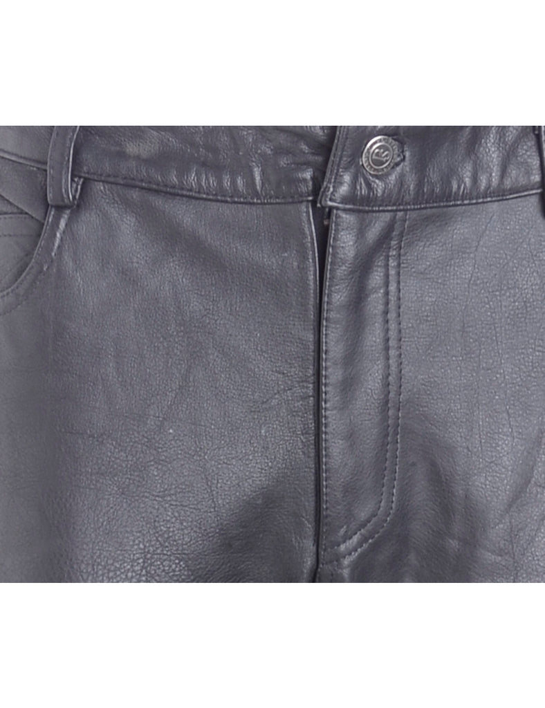 Label Bella Leather Cropped Trouser - Trousers - Beyond Retro