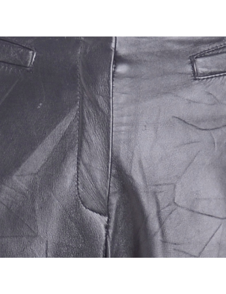 Label Bella Leather Cropped Trouser - Trousers - Beyond Retro