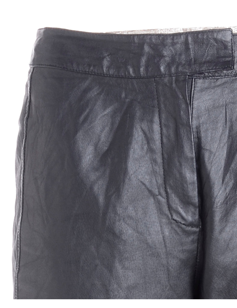 Label Bella Leather Cropped Trouser - Trousers - Beyond Retro
