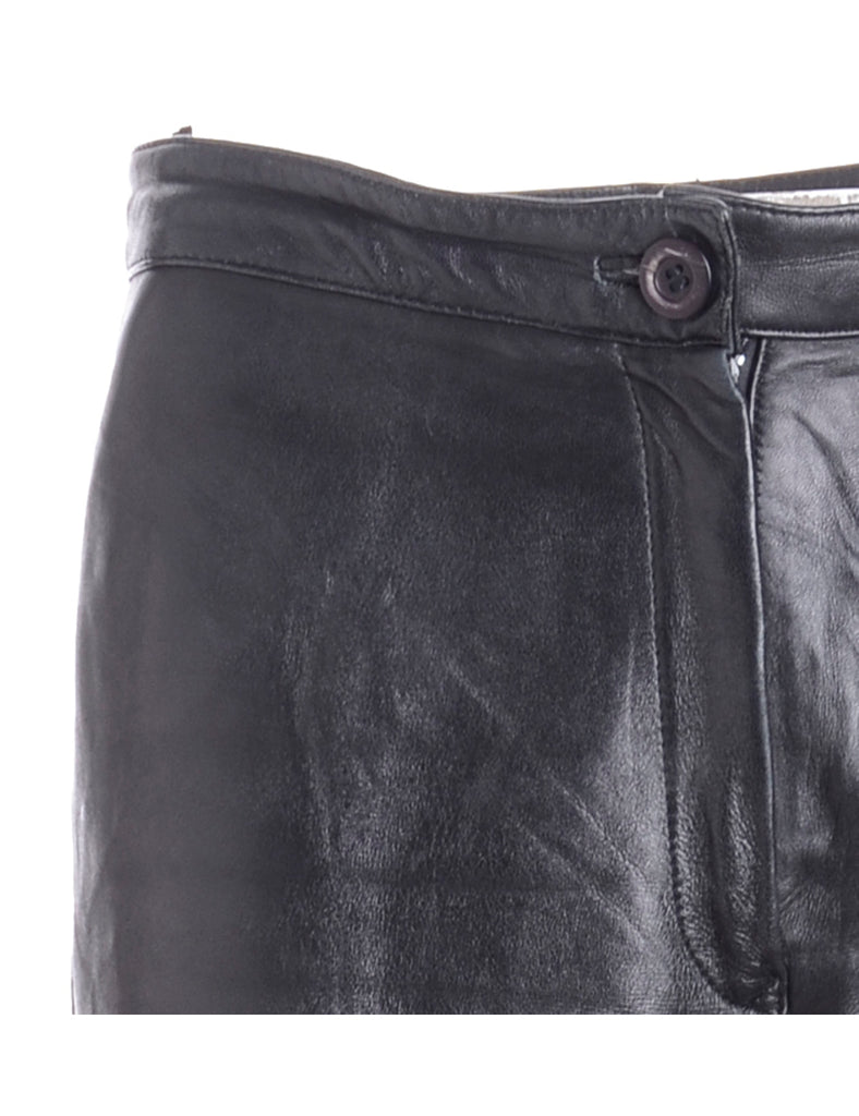 Label Bella Leather Cropped Trouser - Trousers - Beyond Retro