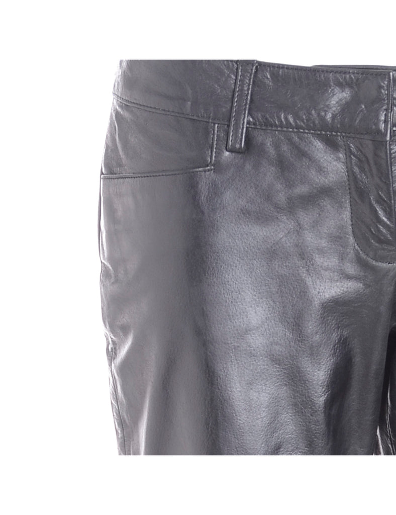 Label Bella Leather Cropped Trouser - Trousers - Beyond Retro