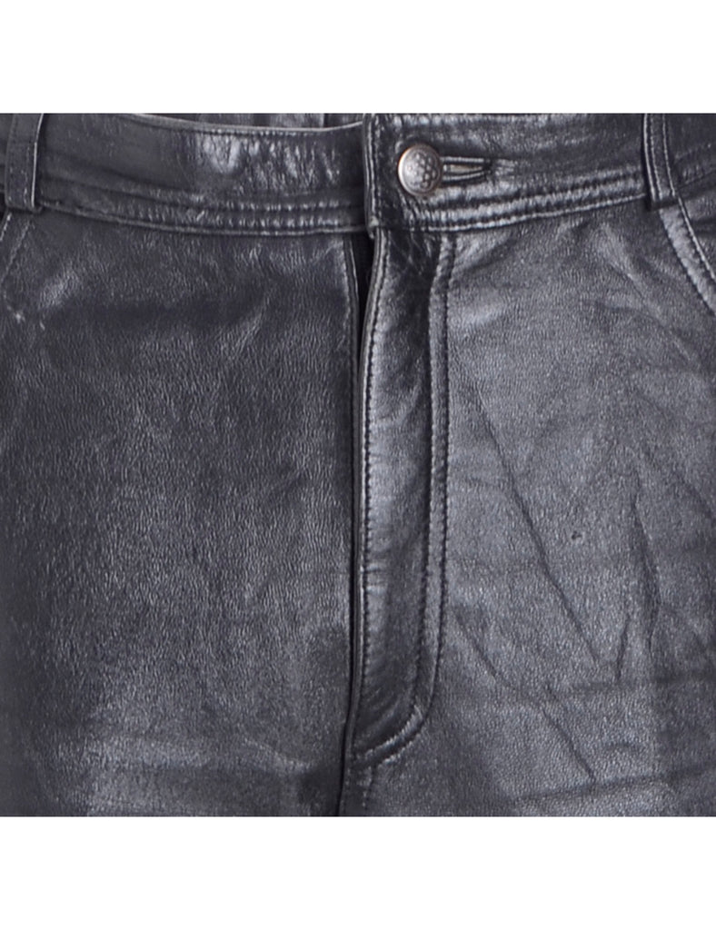 Label Bella Leather Cropped Trouser - Trousers - Beyond Retro