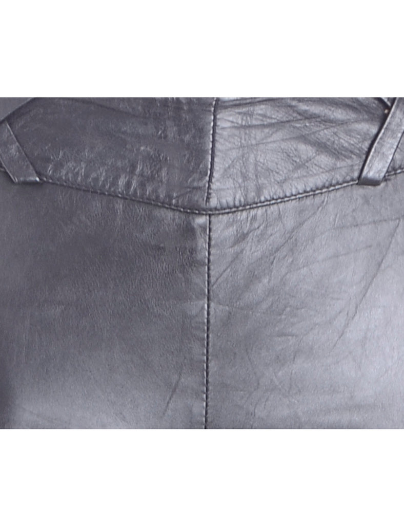 Label Bella Leather Cropped Trouser - Trousers - Beyond Retro