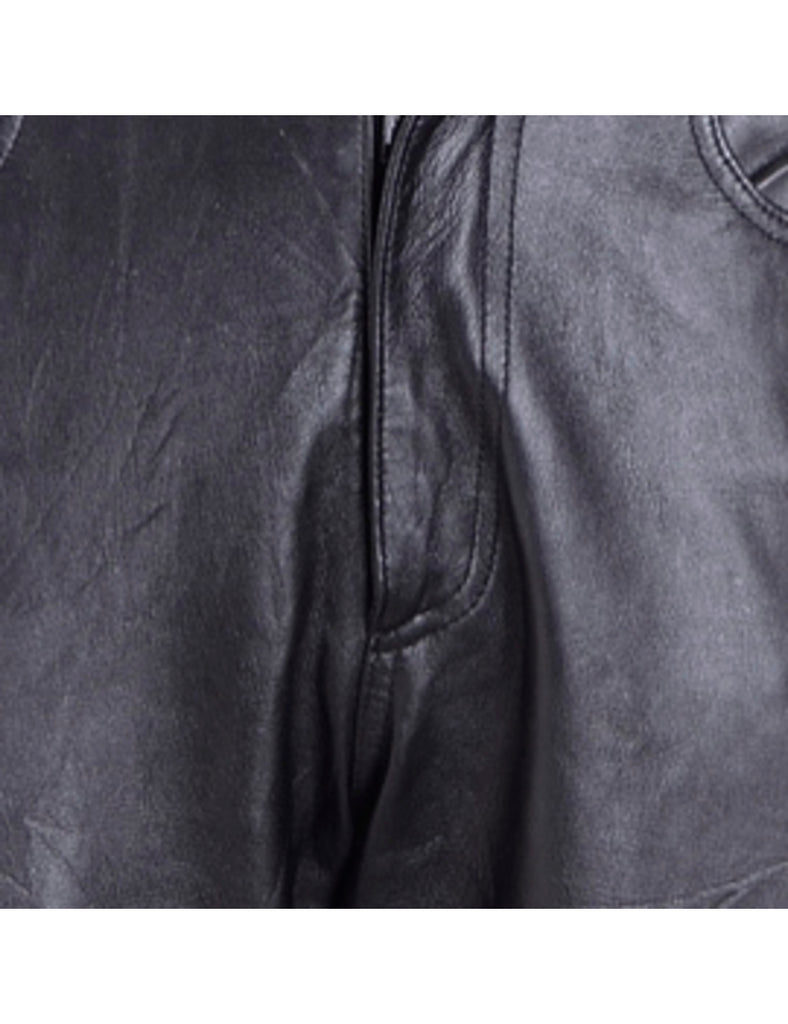 Label Bella Leather Cropped Trouser - Trousers - Beyond Retro