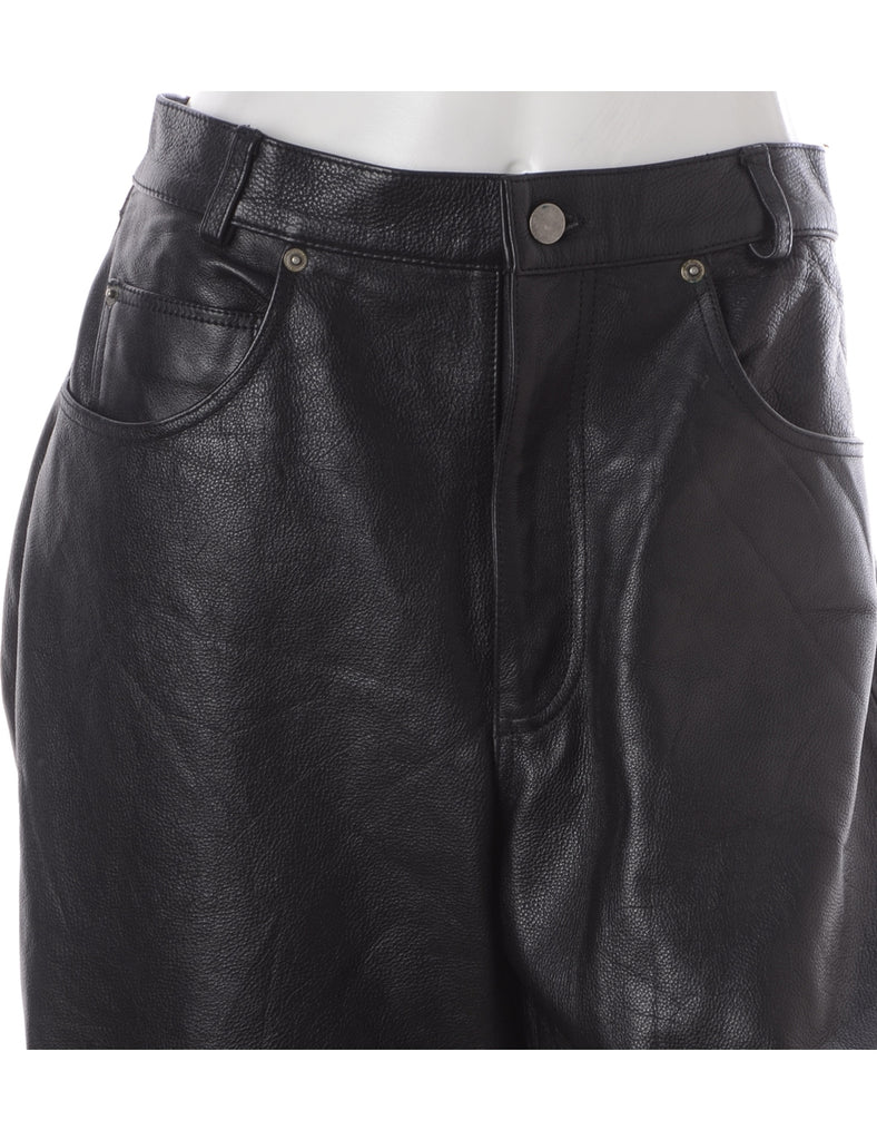 Label Bella Leather Cropped Trouser - Trousers - Beyond Retro