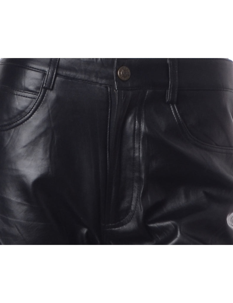 Label Bella Leather Cropped Trouser - Trousers - Beyond Retro