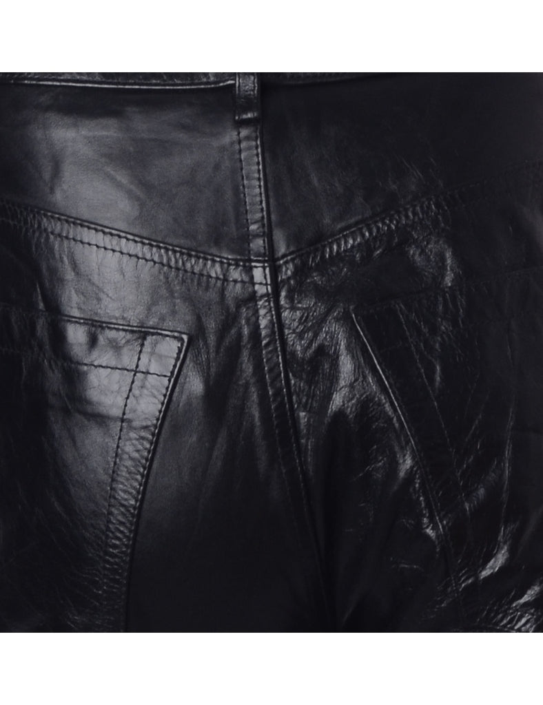 Label Bella Leather Cropped Trouser - Trousers - Beyond Retro