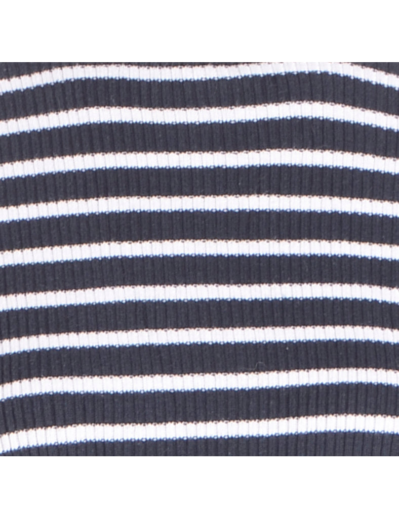 Beyond Retro Label Label Black Cropped Ribbed Knit