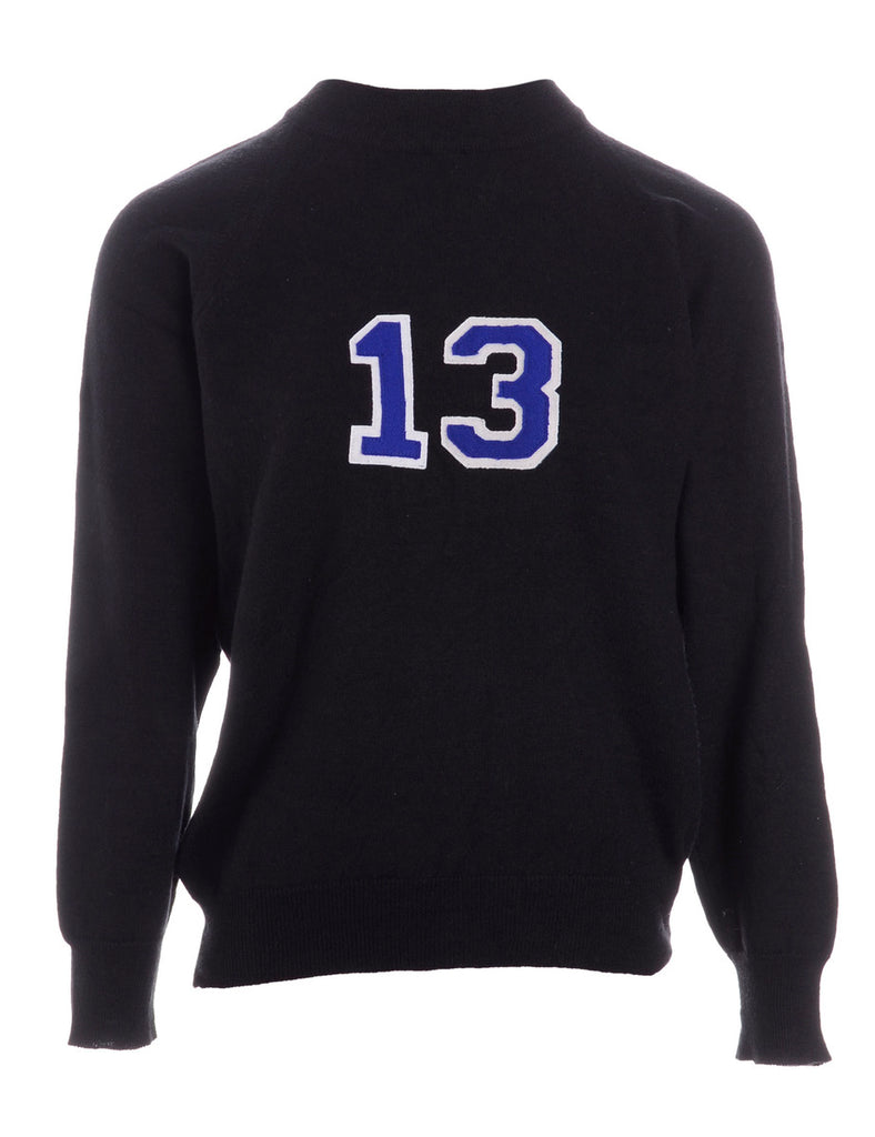 Label Black Varsity Knit - Knits - Beyond Retro