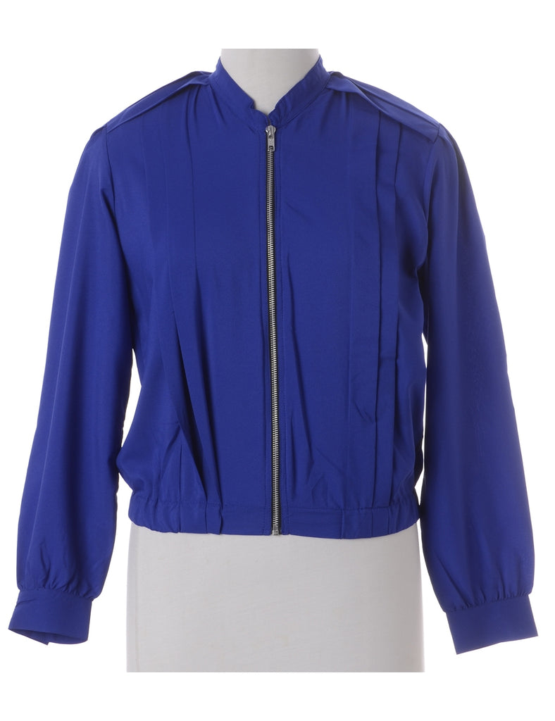 Label Blouse Blue Bomber - Jackets - Beyond Retro