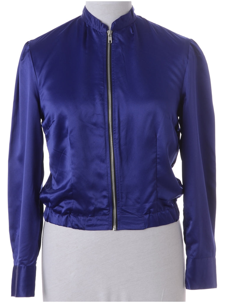 Label Blouse Blue Bomber - Jackets - Beyond Retro