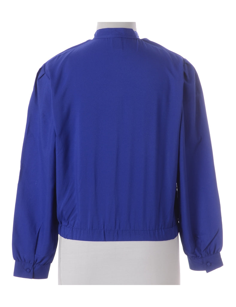 Label Blouse Blue Bomber - Jackets - Beyond Retro