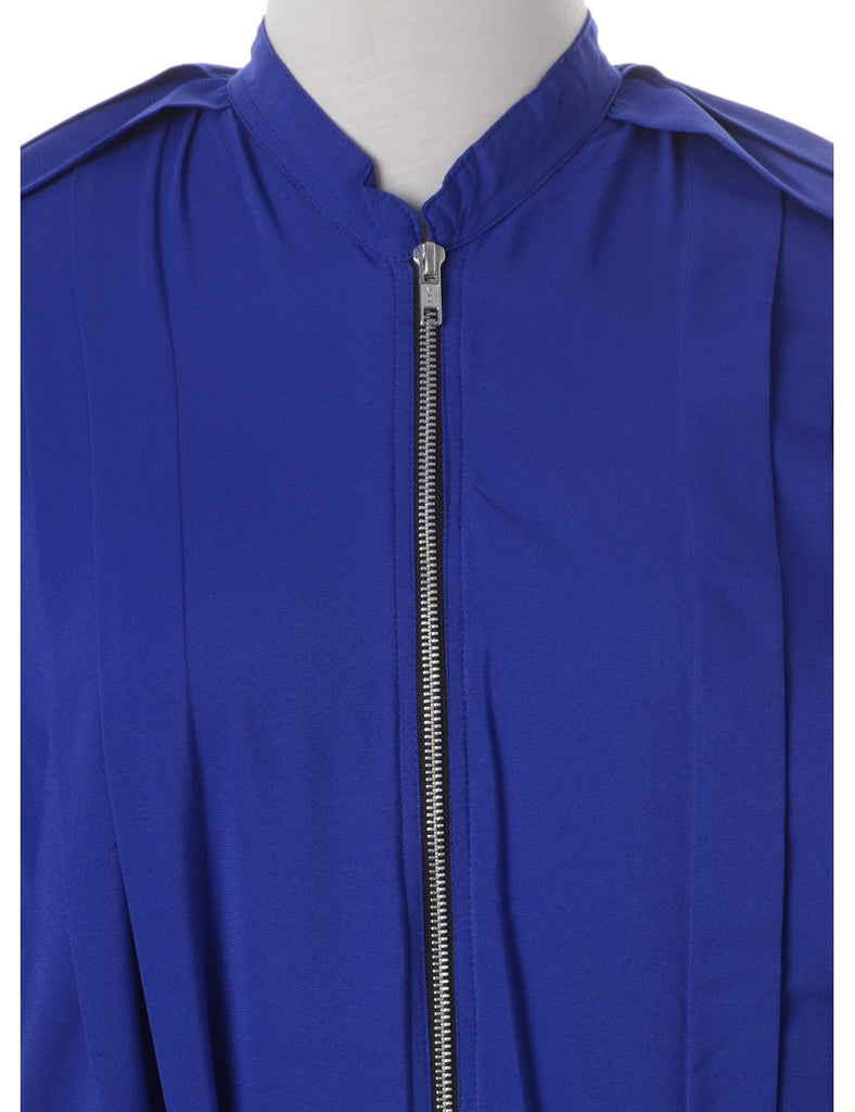 Label Blouse Blue Bomber - Jackets - Beyond Retro