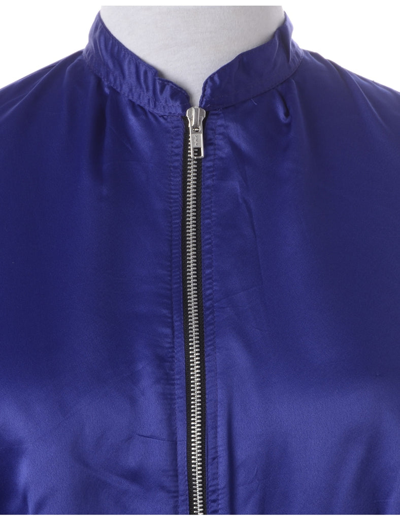Label Blouse Blue Bomber - Jackets - Beyond Retro