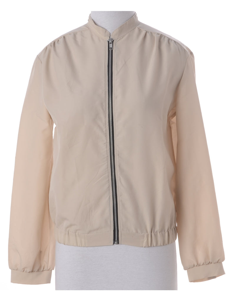 Label Blouse Cream Bomber - Jackets - Beyond Retro