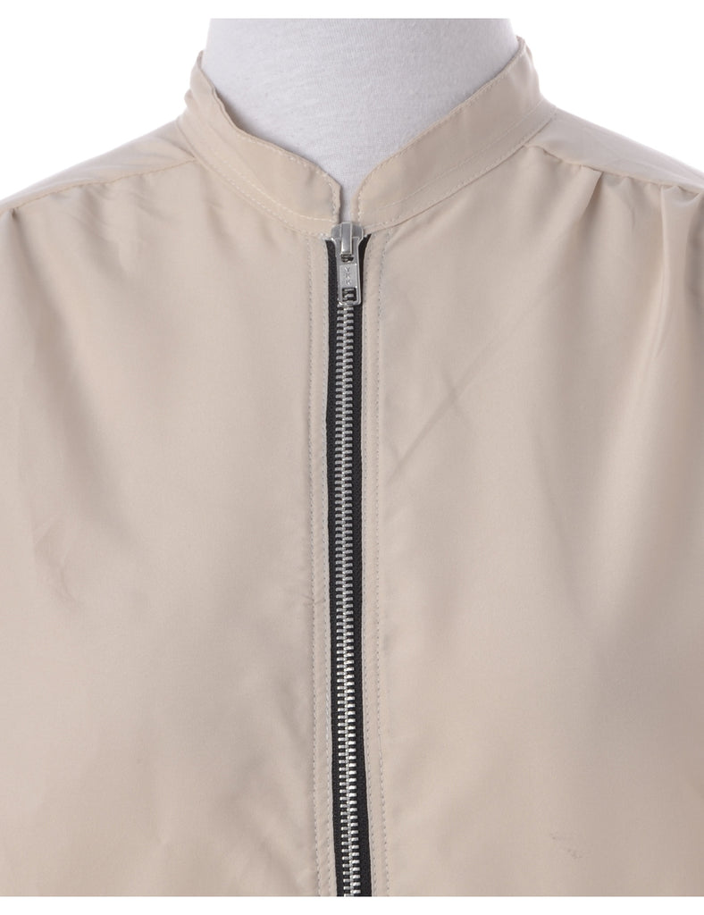Label Blouse Cream Bomber - Jackets - Beyond Retro