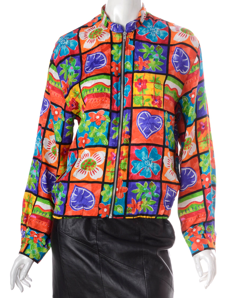 Label Blouse Floral Bomber - Jackets - Beyond Retro