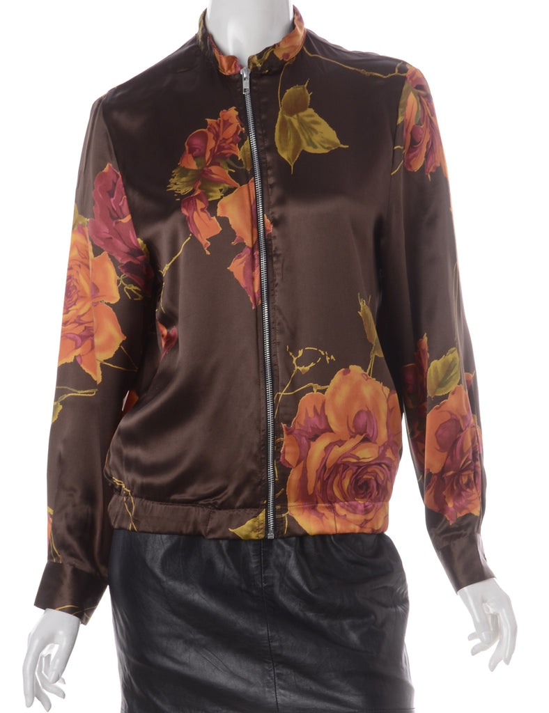Label Blouse Floral Print Bomber - Jackets - Beyond Retro