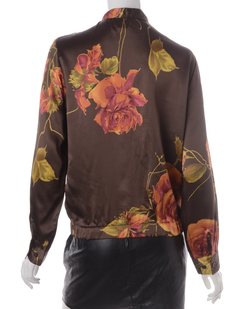 Label Blouse Floral Print Bomber - Jackets - Beyond Retro