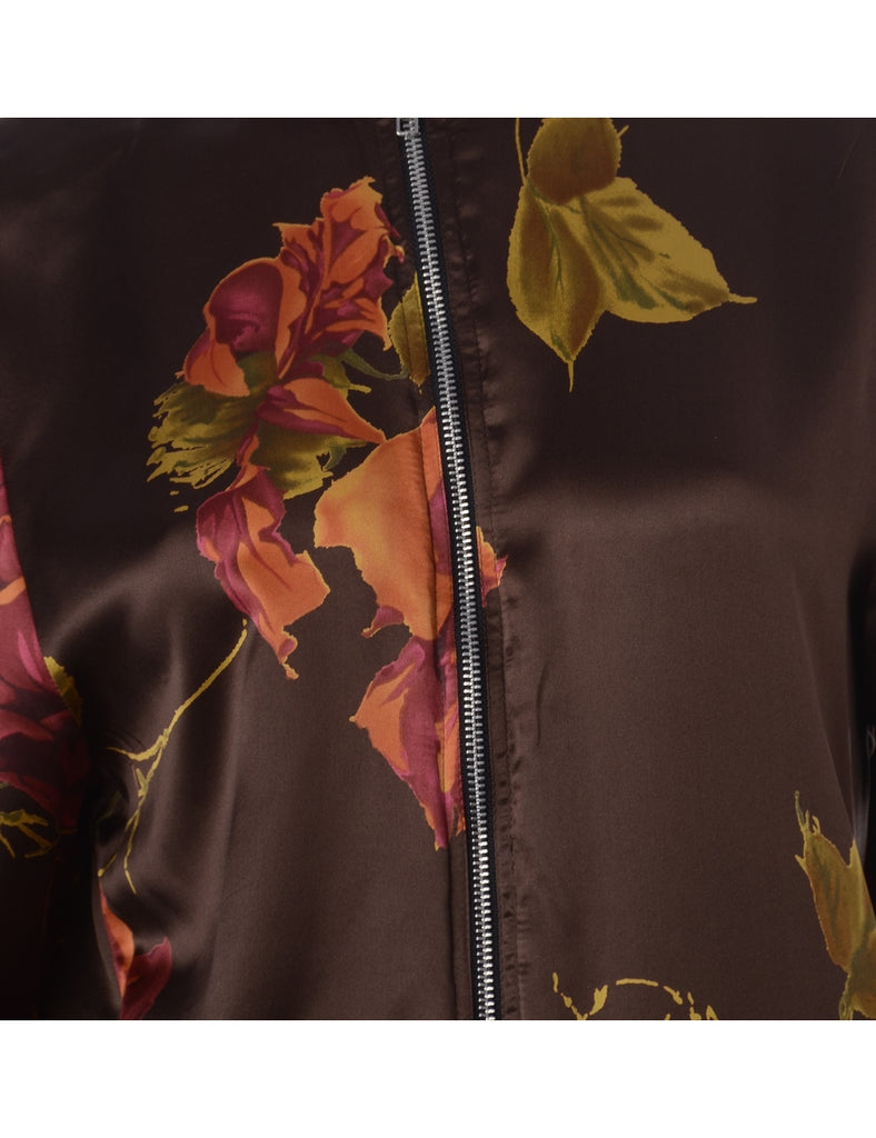 Label Blouse Floral Print Bomber - Jackets - Beyond Retro