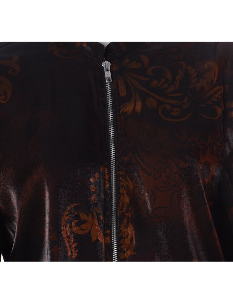 Label Blouse Floral Print Bomber - Jackets - Beyond Retro