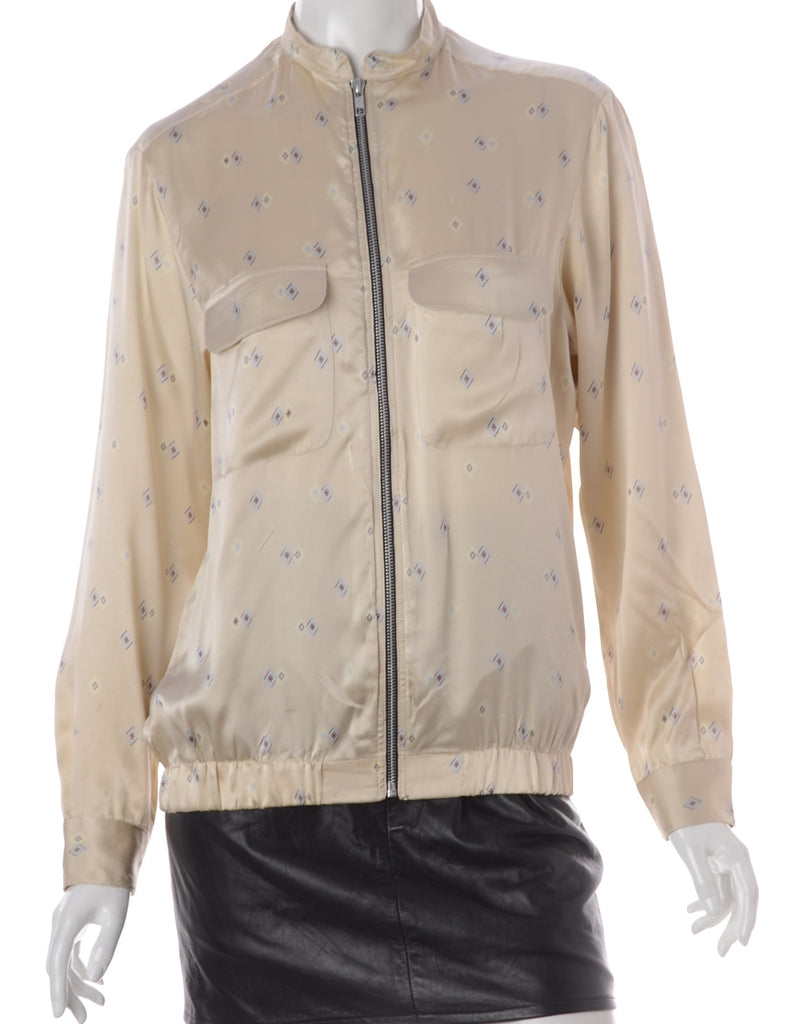 Label Blouse Geometric Print Bomber - Jackets - Beyond Retro