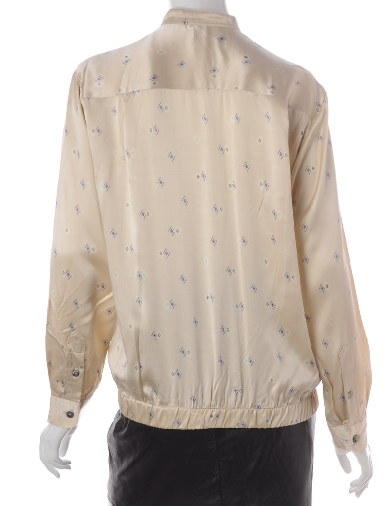 Label Blouse Geometric Print Bomber - Jackets - Beyond Retro