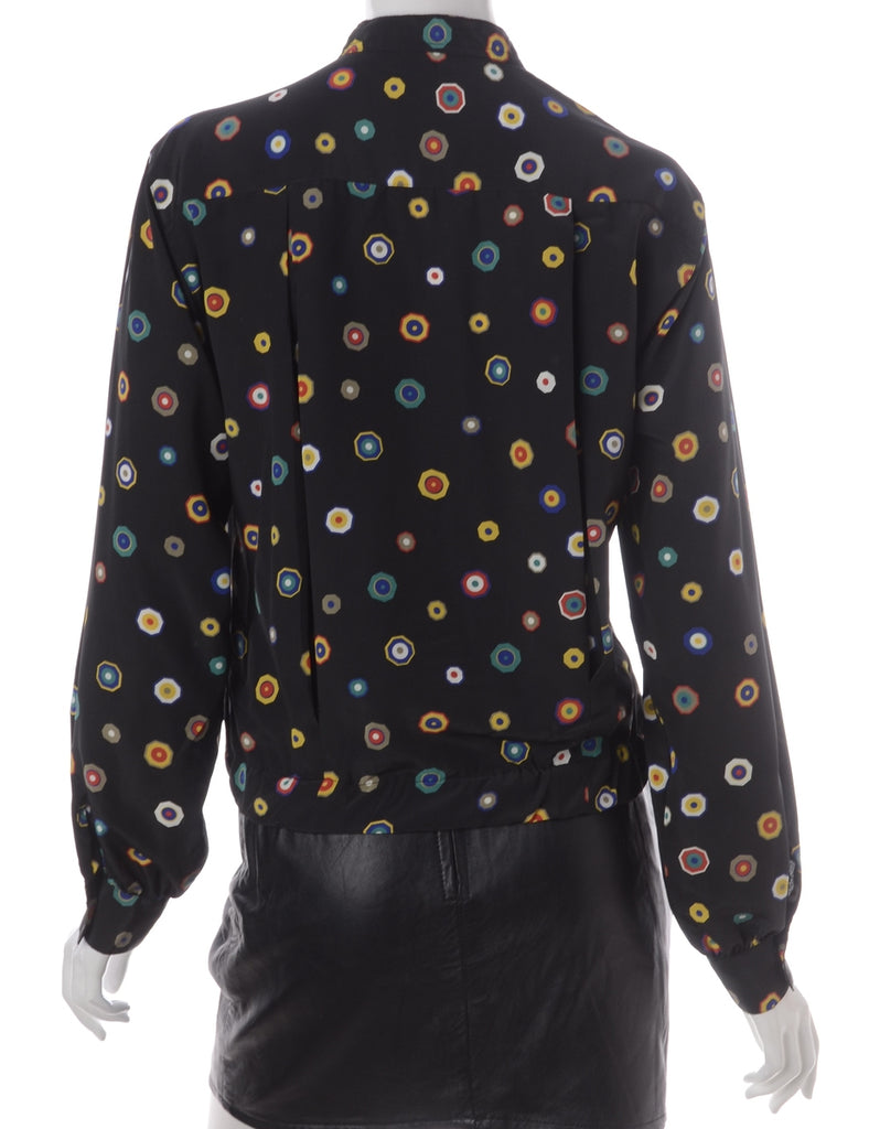 Label Blouse Geometric Print Bomber - Jackets - Beyond Retro
