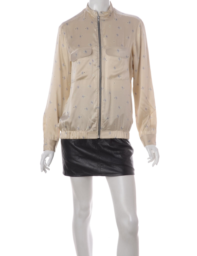 Label Blouse Geometric Print Bomber - Jackets - Beyond Retro