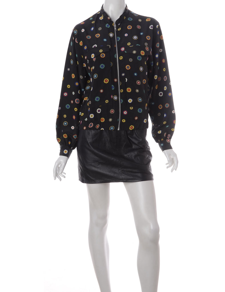 Label Blouse Geometric Print Bomber - Jackets - Beyond Retro