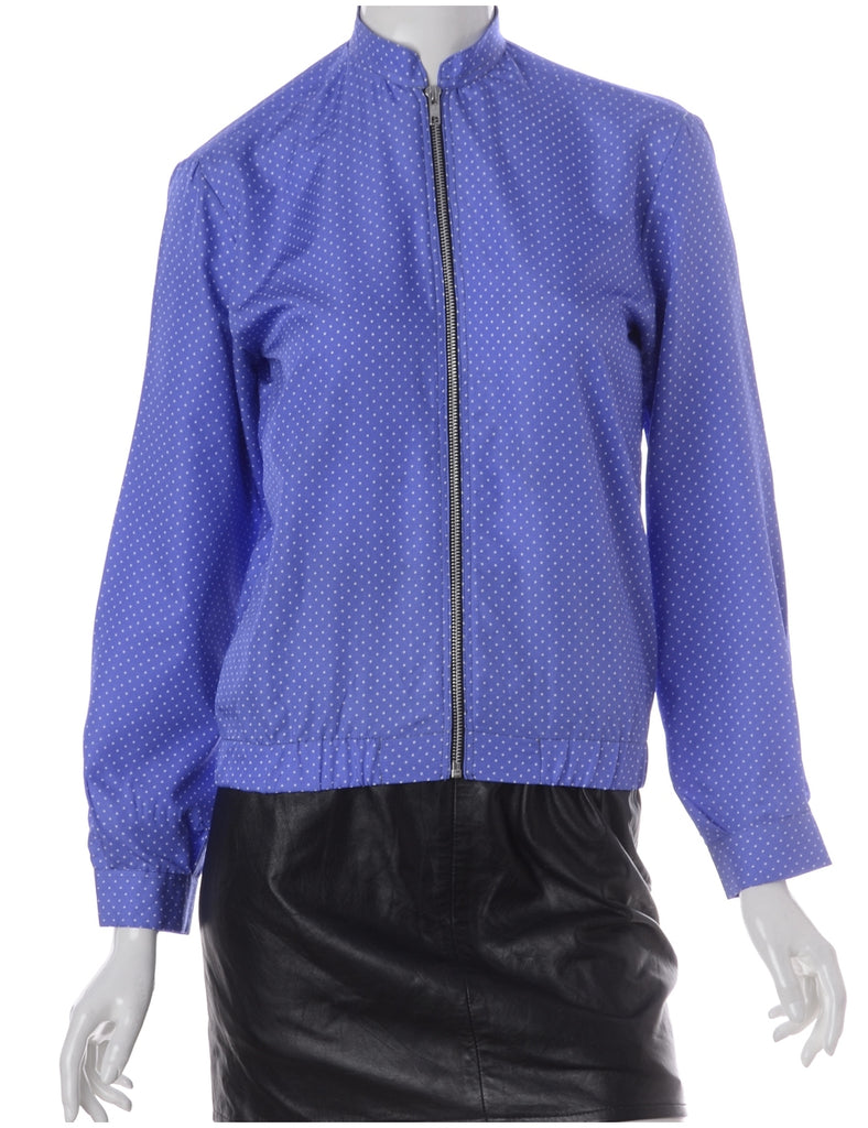 Label Blouse Polka Dots Bomber - Jackets - Beyond Retro