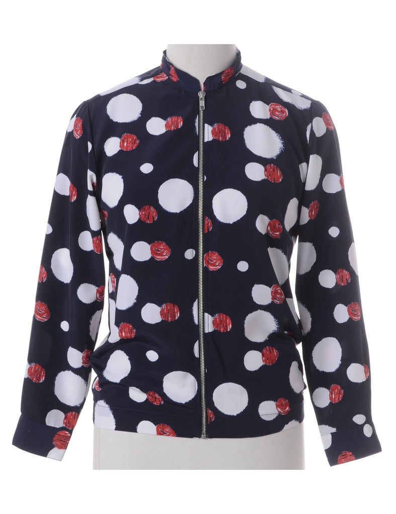 Label Blouse Polka Dots Bomber - Jackets - Beyond Retro