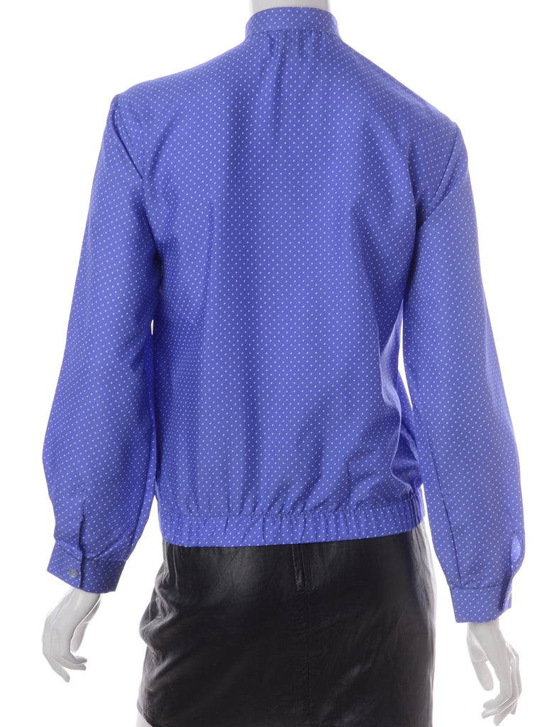 Label Blouse Polka Dots Bomber - Jackets - Beyond Retro