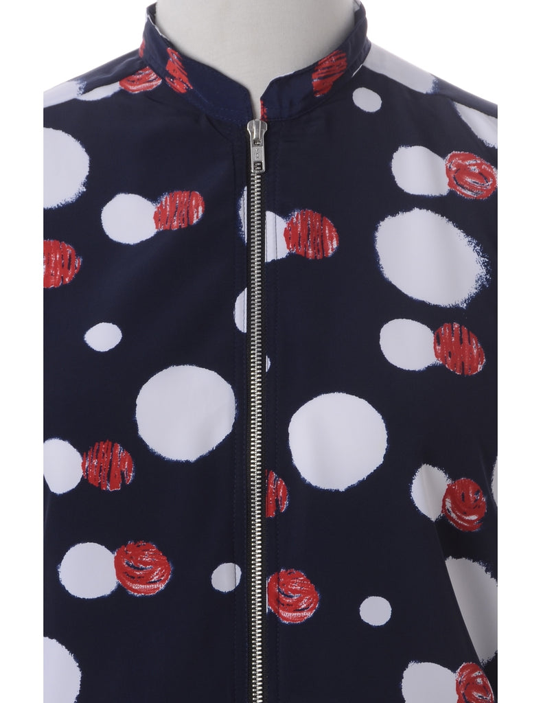 Label Blouse Polka Dots Bomber - Jackets - Beyond Retro