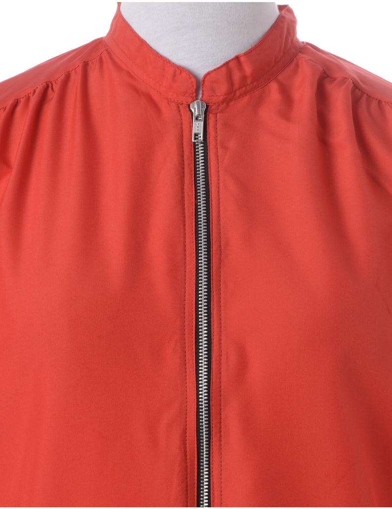 Label Blouse Red Bomber - Jackets - Beyond Retro