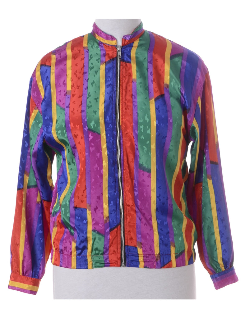 Label Blouse Striped Bomber - Jackets - Beyond Retro