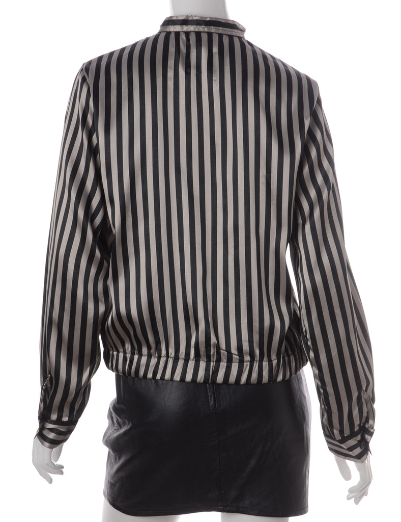 Label Blouse Striped Bomber - Jackets - Beyond Retro