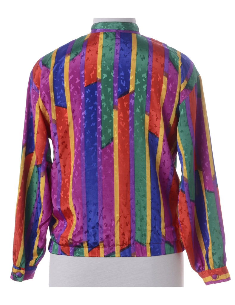 Label Blouse Striped Bomber - Jackets - Beyond Retro