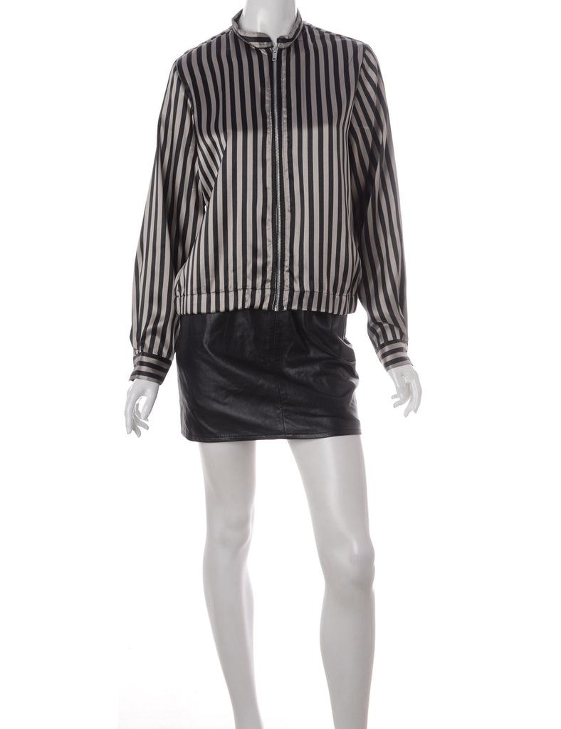 Label Blouse Striped Bomber - Jackets - Beyond Retro