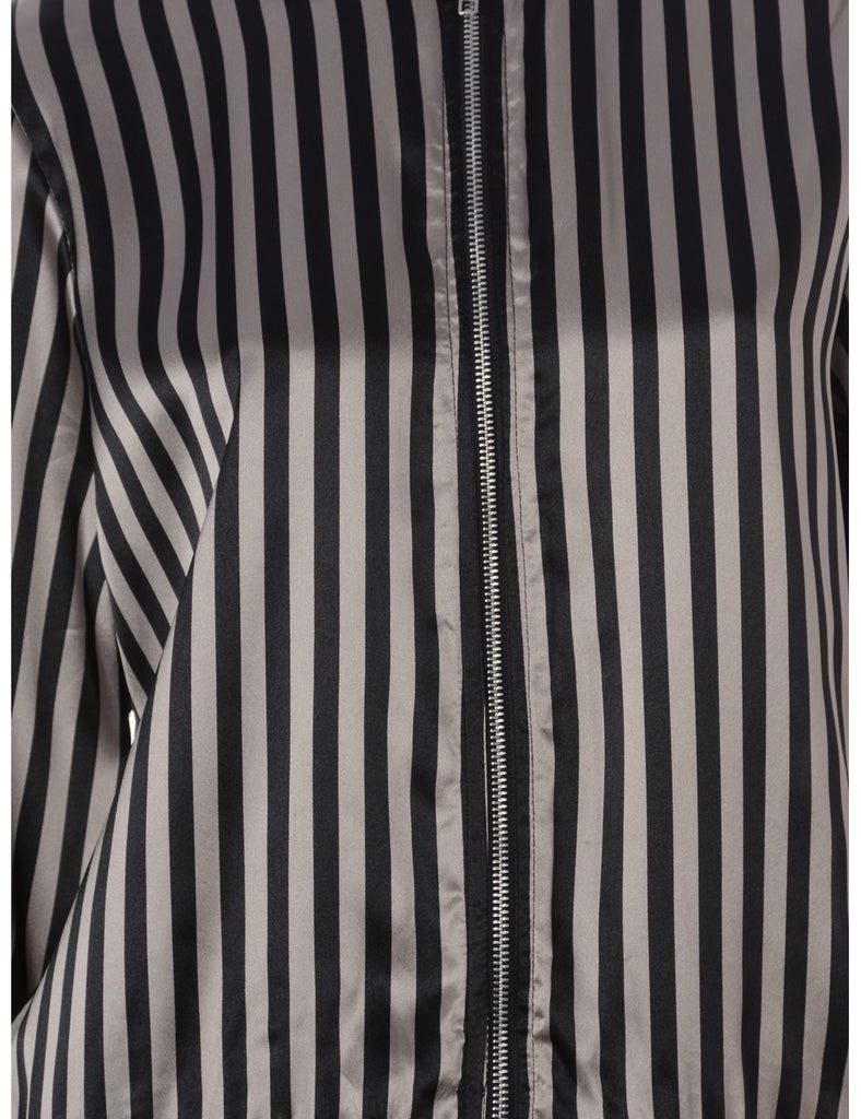 Label Blouse Striped Bomber - Jackets - Beyond Retro