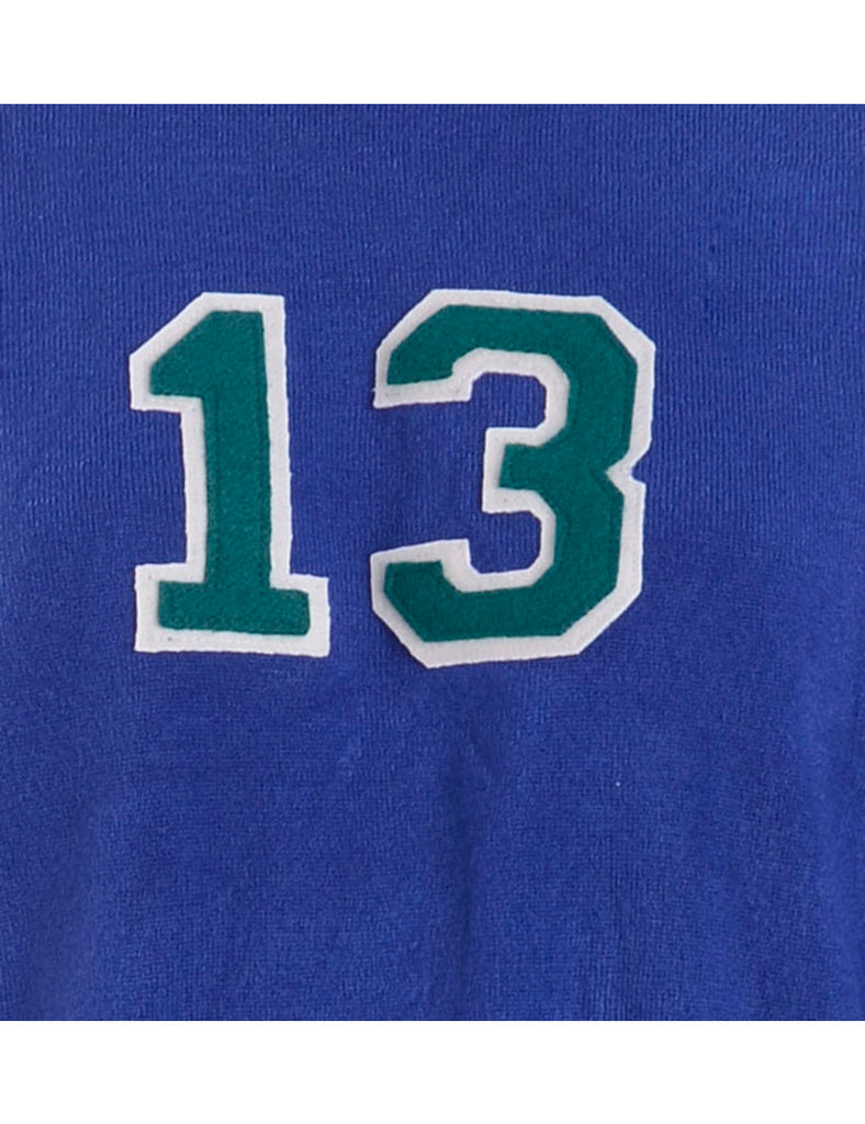 Label Blue Varsity Knit - Knits - Beyond Retro