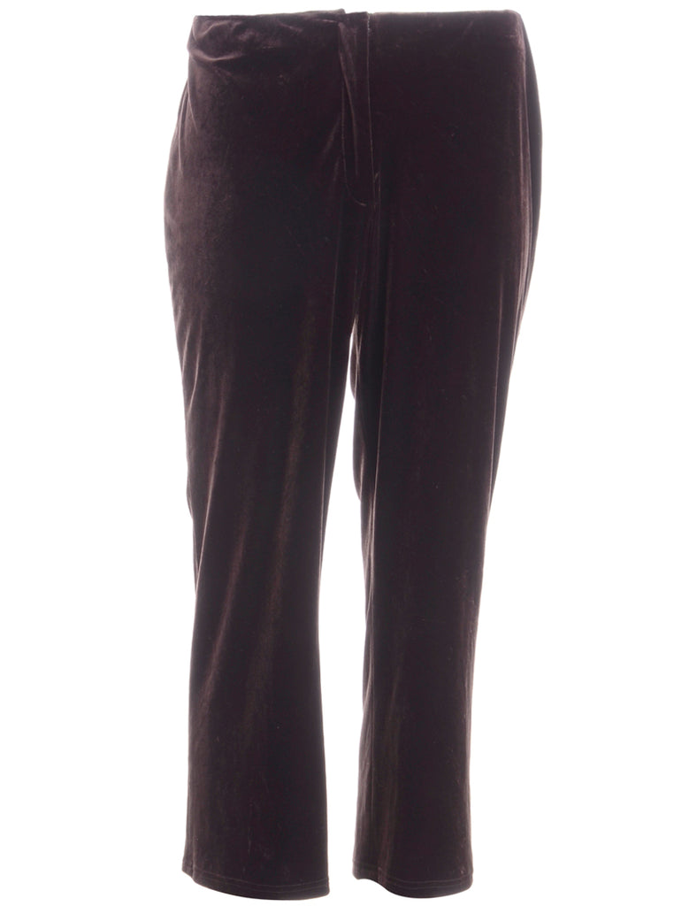 Beyond Retro Label Label Brown Carla Velvet Culotte