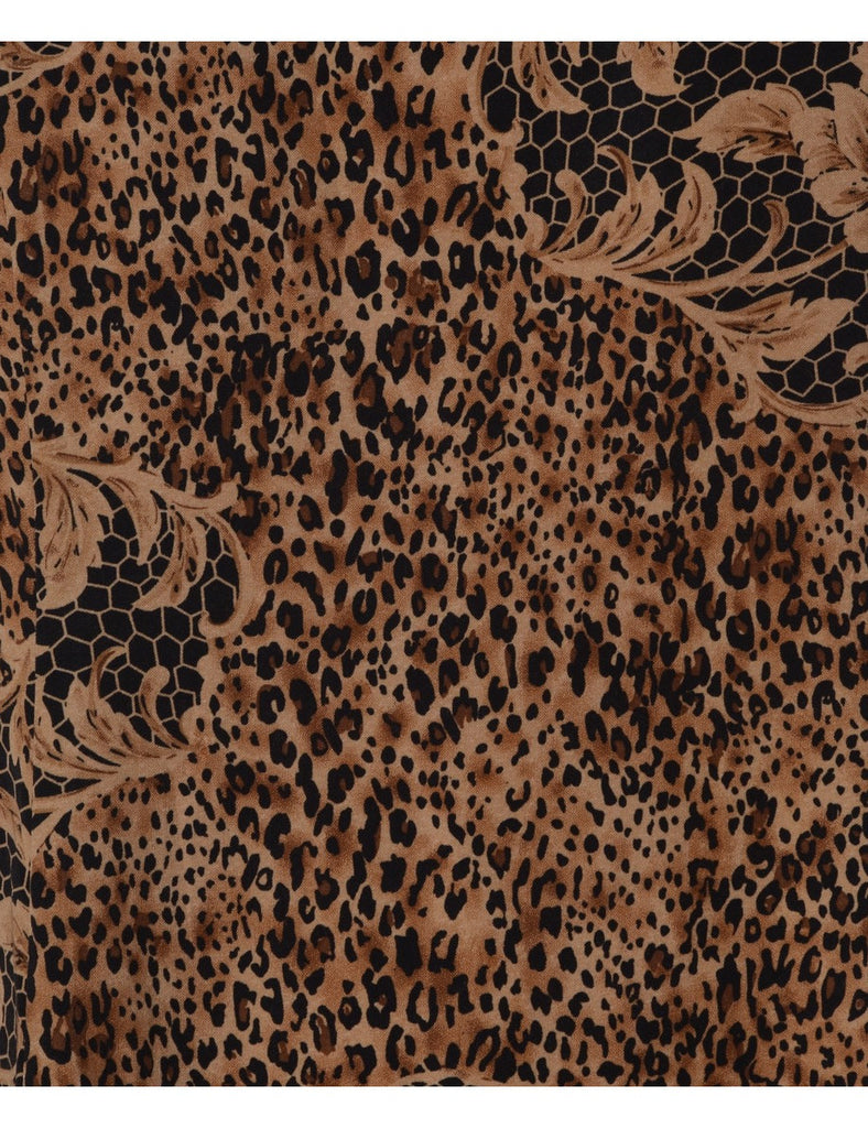 Beyond Retro Label Label Brown Short Dress