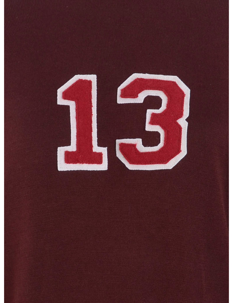 Beyond Retro Label Label Brown Varsity Knit
