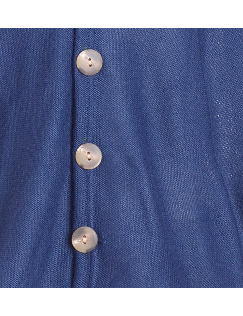Beyond Retro Label Label Button Front Slouchy Cardigan